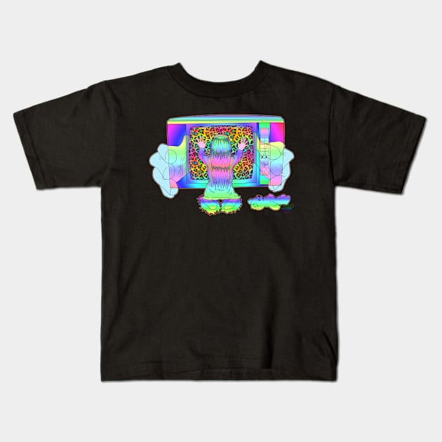 They're Heeee'reeee Kids T-Shirt by schockgraphics